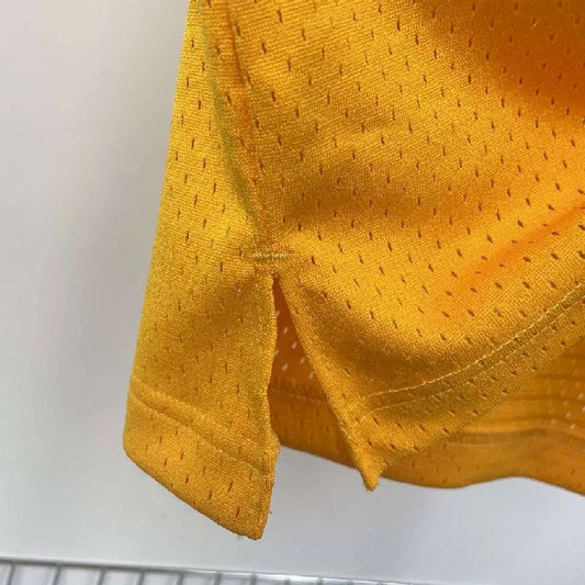 Camisa masculina M&N 1971/72 Jerry West amarela retrô