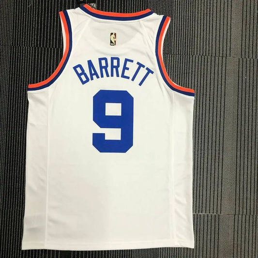 Camisa RJ Barrett Masculina Branca 2021-22 75º Aniversário – Edição Clássica