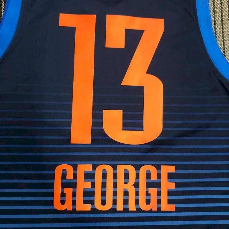 Camisa Paul George Swingman Masculina Azul Marinho – Edição Statement