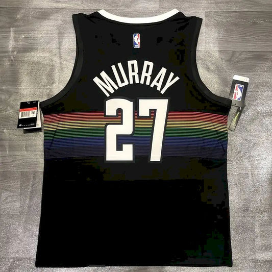 Camisa Jamal Murray Preta Masculina Versão Jogador - Edição Clássica Retro
