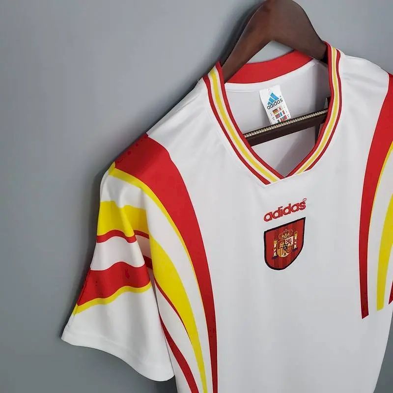 Camisa reserva retrô da Espanha de 1996
