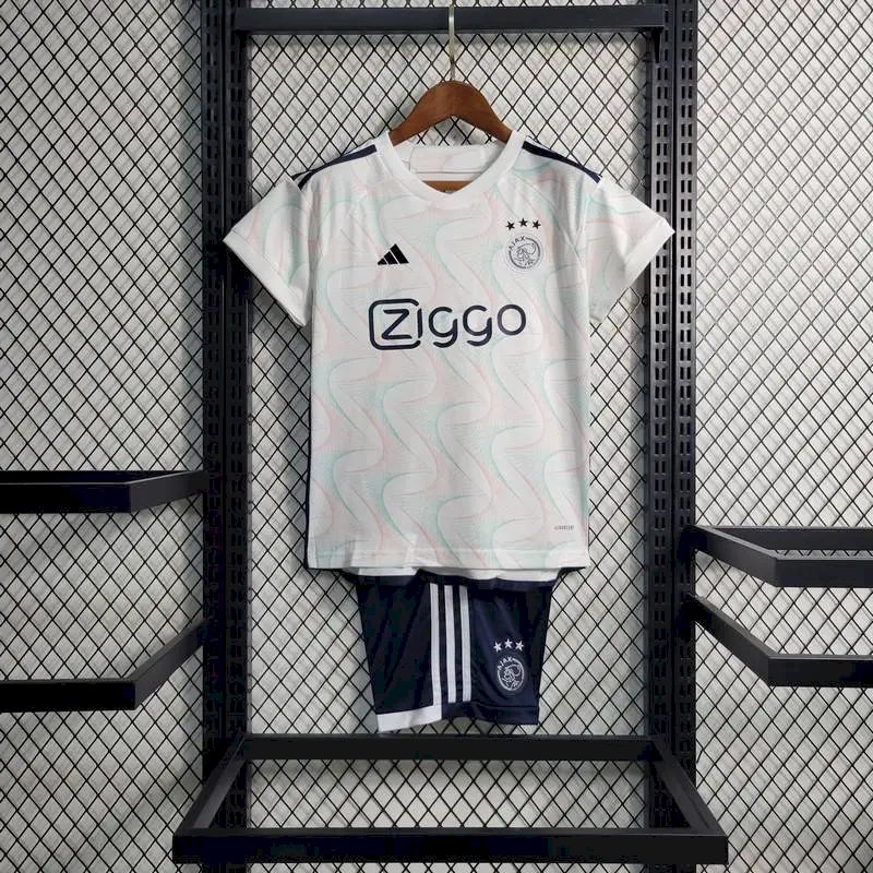 Uniforme reserva infantil do Ajax 2023/24