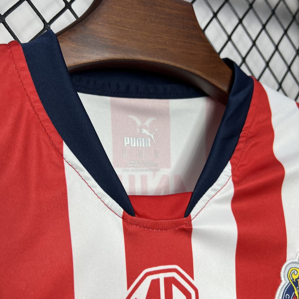 Chivas 2024/25 Home Kids Kit