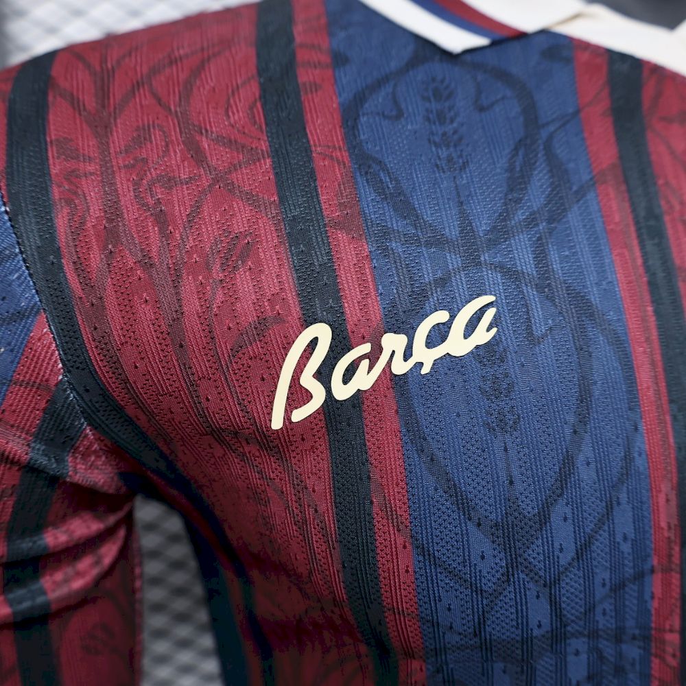 Barcelona 2025/26 Modernist Long Sleeves Jersey Player Version