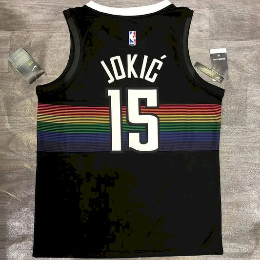 Camisa Nikola Jokic Preta Masculina Versão Jogador - Edição Clássica Retro