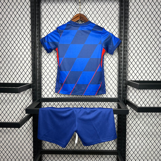 Kit reserva infantil Croácia Euro 2024/25
