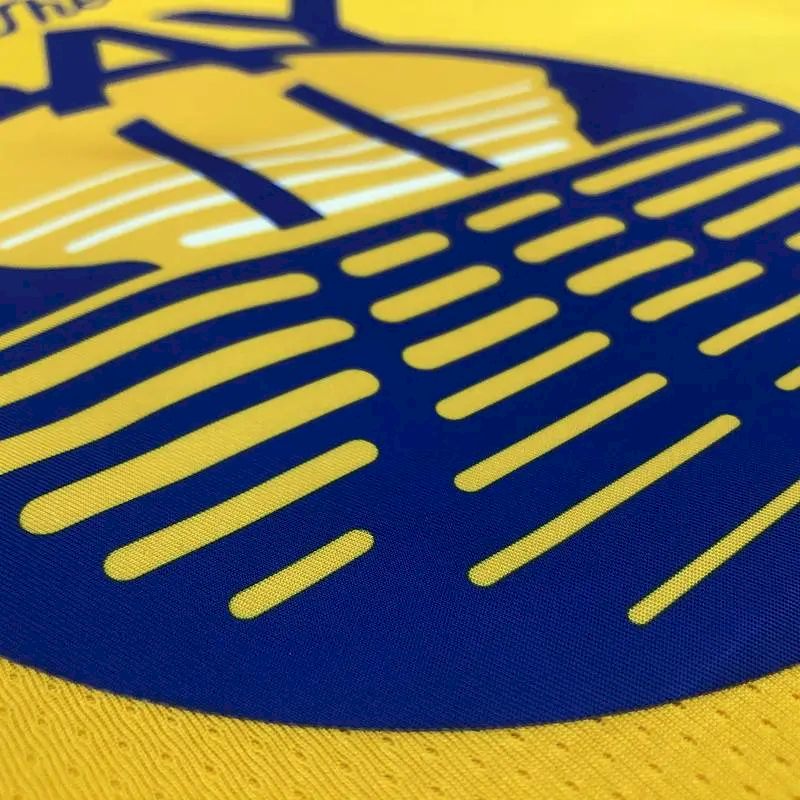 Camisa amarela masculina Klay Thompson versão jogador – Edição Statement