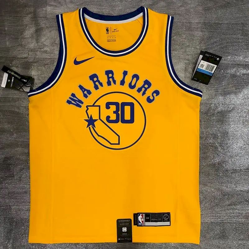 Camisa Masculina Stephen Curry Amarela Versão Jogador – Edição Clássica