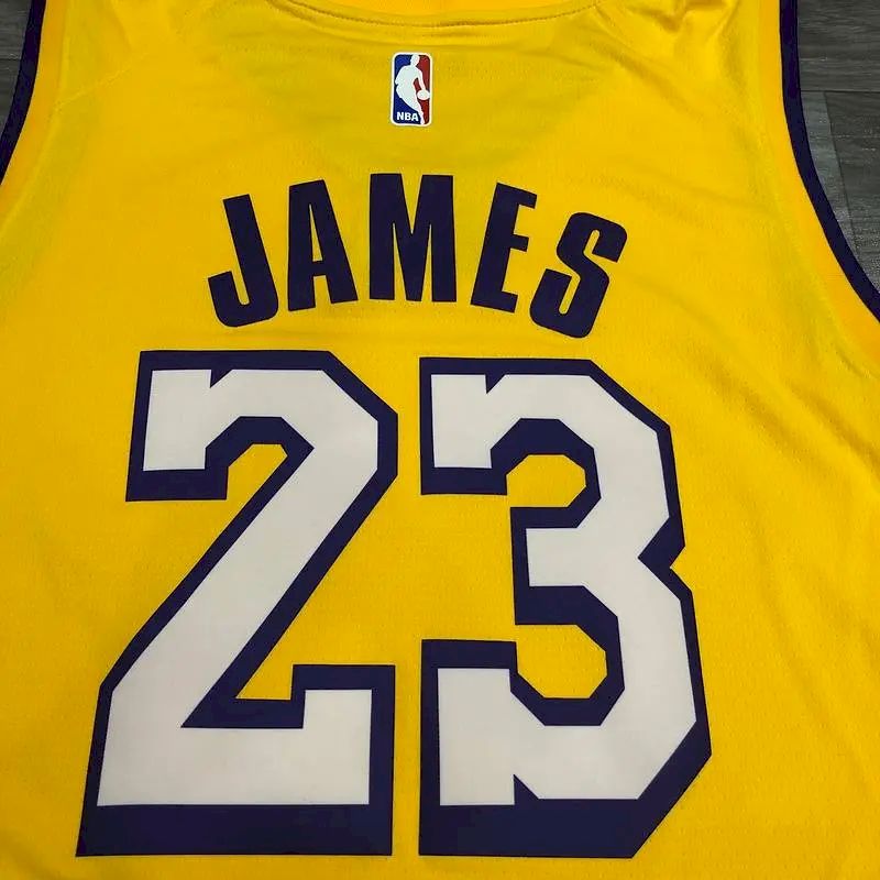 Camisa LeBron James Yellow City Edition Masculina Versão Jogador