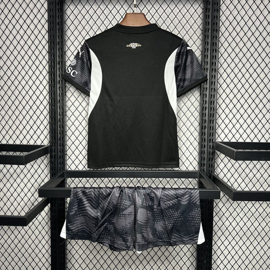 AC Milan 2024/25 Goalkeeper Jersey Black Kids Kit