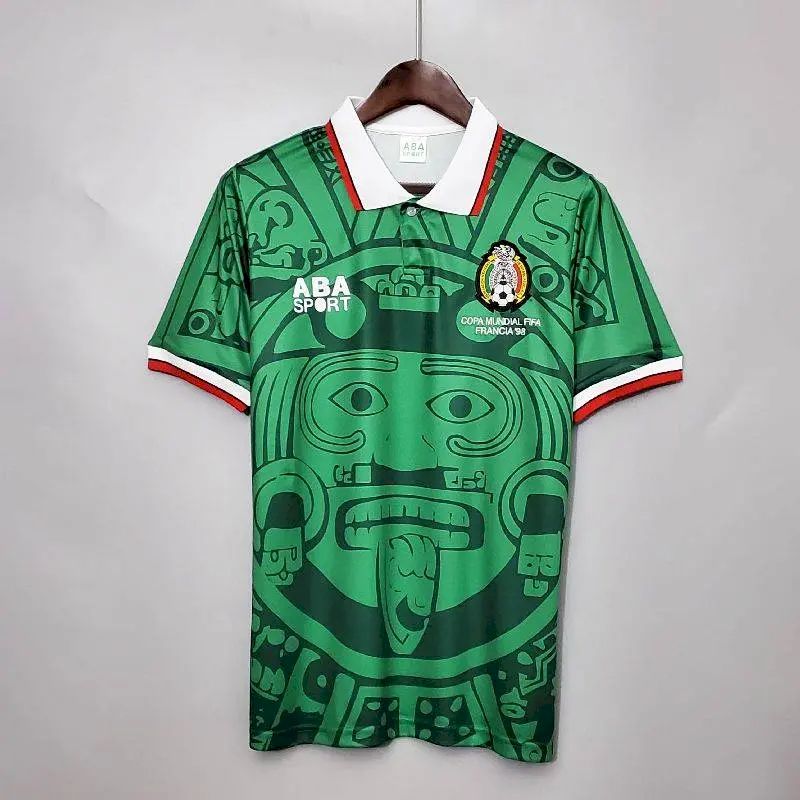 Camisa retrô da seleção do México de 1998