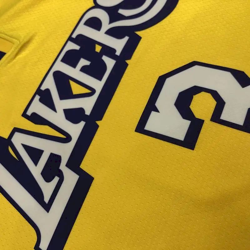 Camisa Anthony Davis Yellow City Edition Masculina Versão Jogador