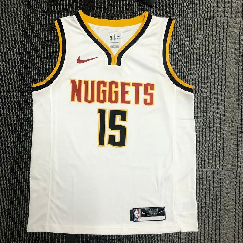 Men’s Nikola Jokic White Swingman Player Version Jersey – Association Edition