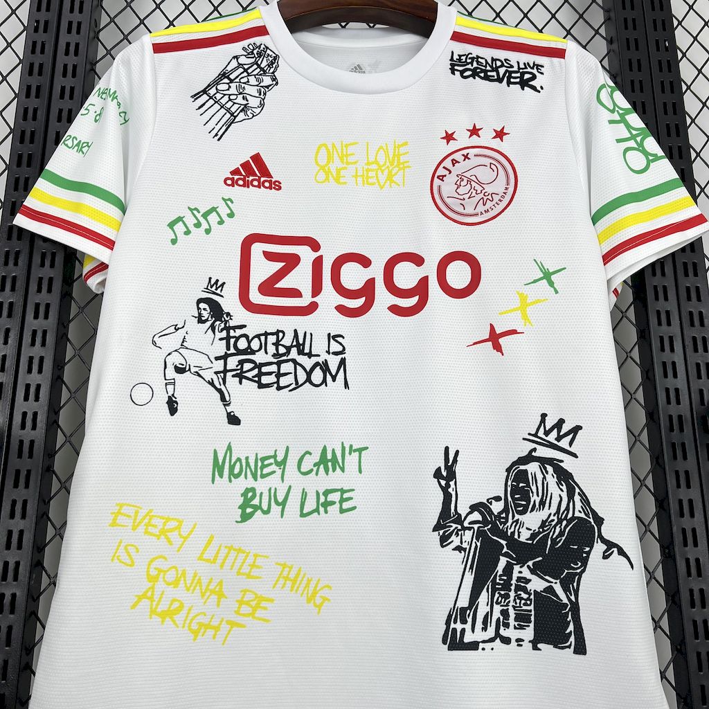 Camisa Bob Marley 40º aniversário do Ajax Amsterdam 2025/26