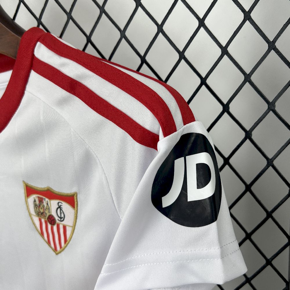 Sevilla 2025/26 Home Jersey Kids Kit