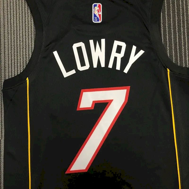 Camisa preta masculina Kyle Lowry Team – Edição City do 75º aniversário
