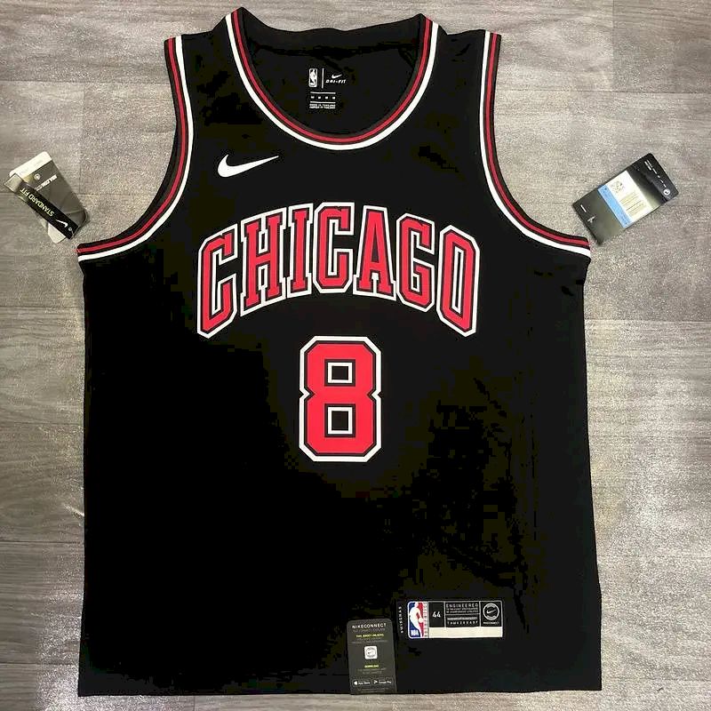 Camisa Masculina Zach Lavine Preta Versão Jogador – Edição Clássica