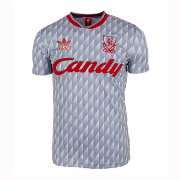 Camisa retrô reserva do Liverpool 1989/91