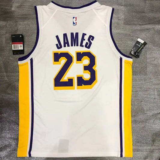 Camisa LeBron James Masculina Branca Versão Jogador – Edição Clássica Retrô