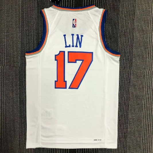 Camisa branca masculina Jeremy Lin Team – Edição de 75º aniversário