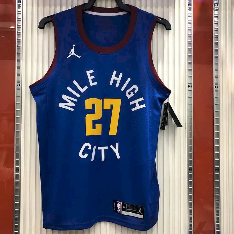 Jamal Murray Men’s Blue Player Version Jersey- City Edition
