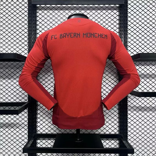 Bayern Munich 2024/25 Home Long Sleeves Jersey Player Version