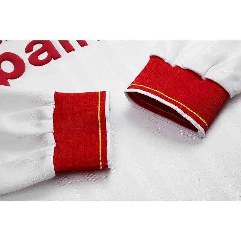 Camisa retrô de mangas compridas reserva do Liverpool 1985/87