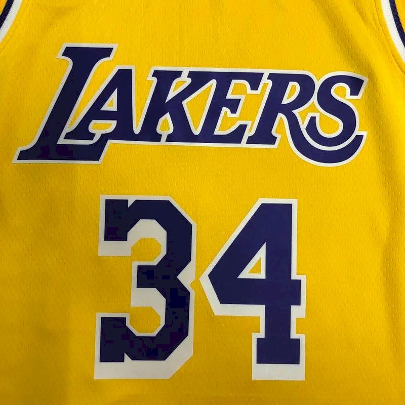 Camisa amarela masculina do time Shaquille O'Neal – Edição de 75º aniversário