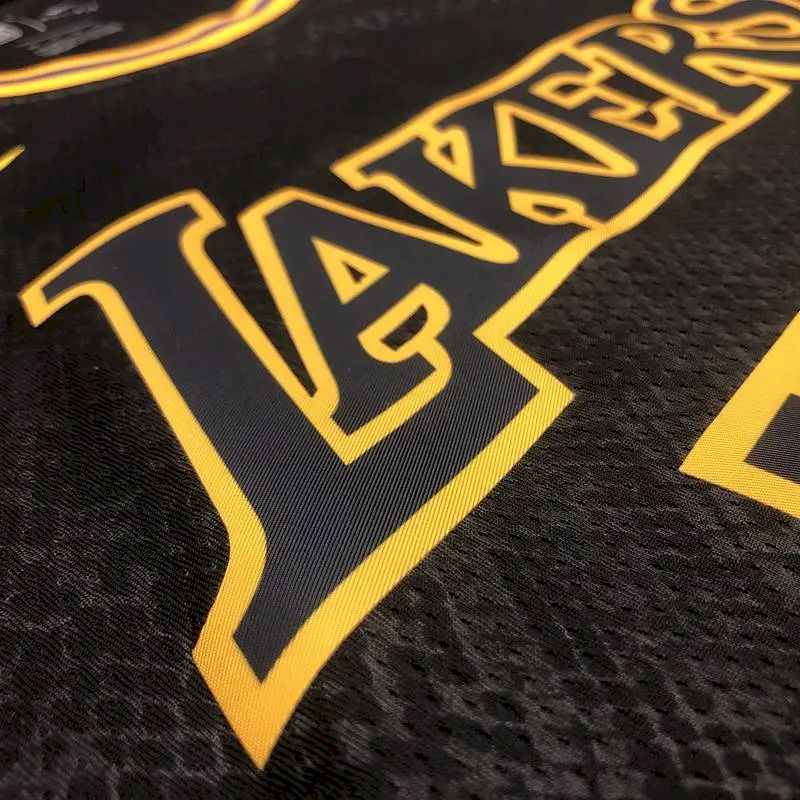 Camisa masculina Shaquille O'Neal Black Mamba versão jogador