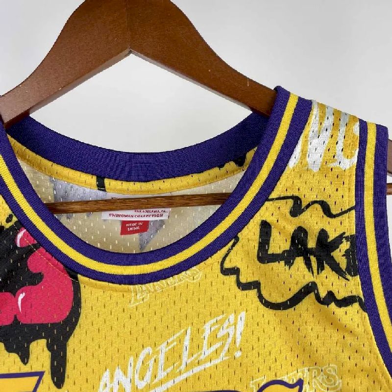 Camisa Masculina M&N Shaquille O'Neal Retro Amarela 1996/97