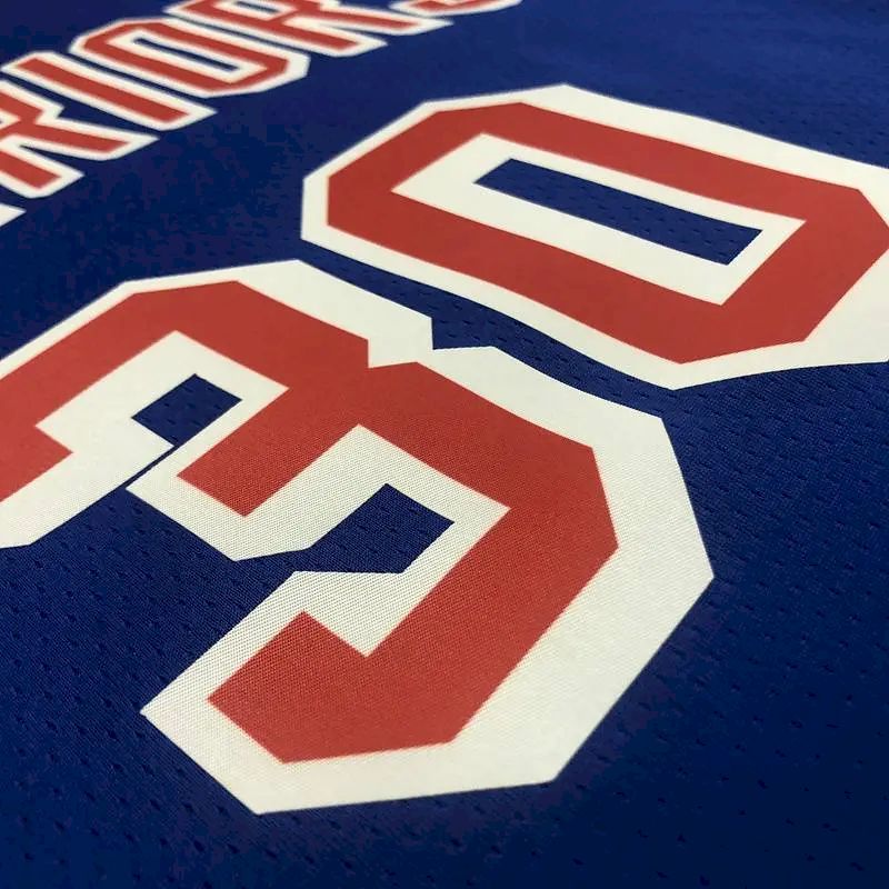 Camisa Stephen Curry Azul Masculina - Edição Clássica do 75º Aniversário