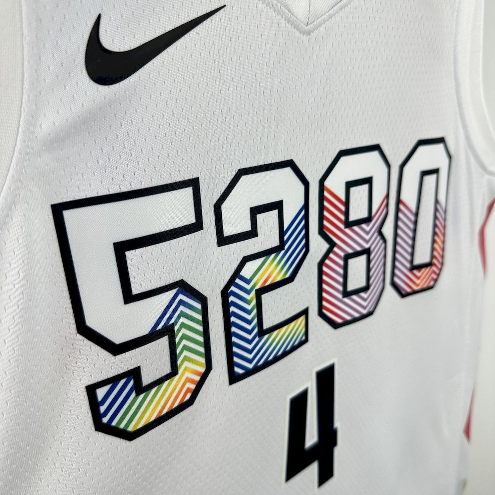 Denver Nuggets 2024/25 City Edition Cor Branca WESTBROOK#4