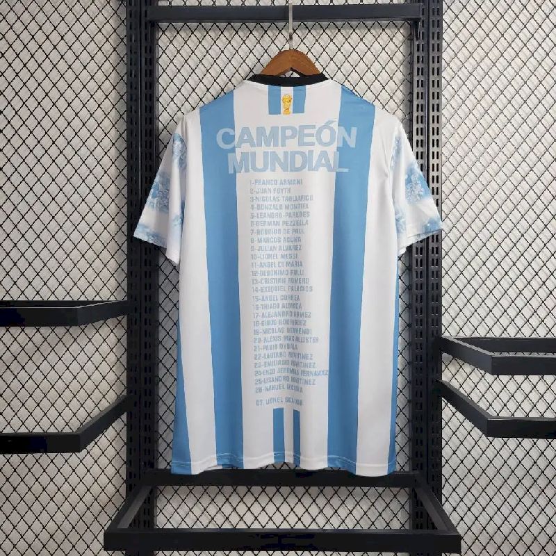 Camisa comemorativa da Argentina campeã da Copa do Mundo de 2022