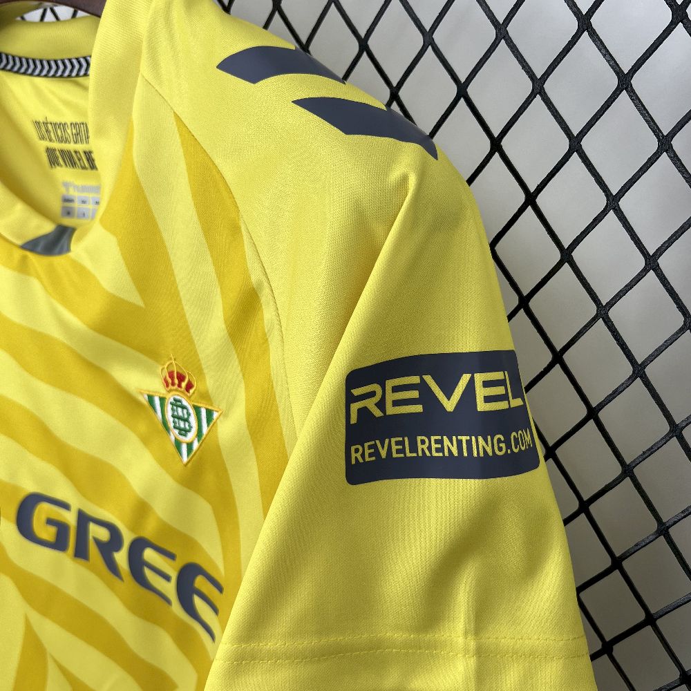 Real Betis 2025/26 Yellow Goalkeeper Jersey