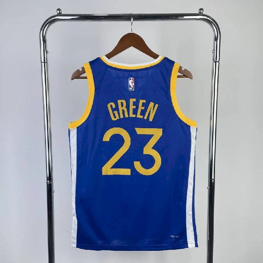 Camisa masculina Draymond verde e azul do time reserva