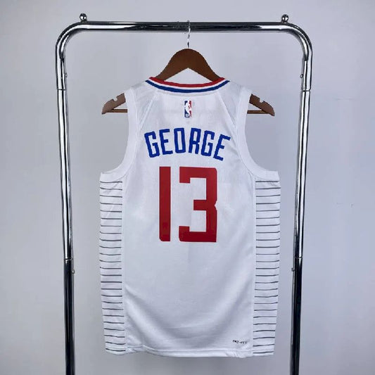 Camisa masculina Paul George White da equipe titular 2023
