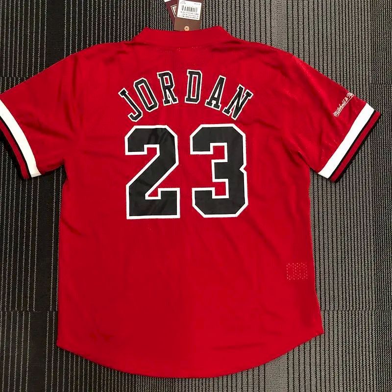 Camisa vermelha masculina Michael Jordan – Edição retrô