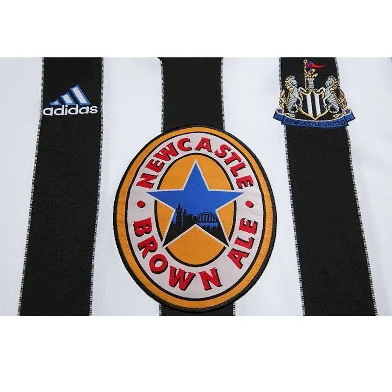 Camisa retrô de mangas compridas do Newcastle United 1999/2000 Home