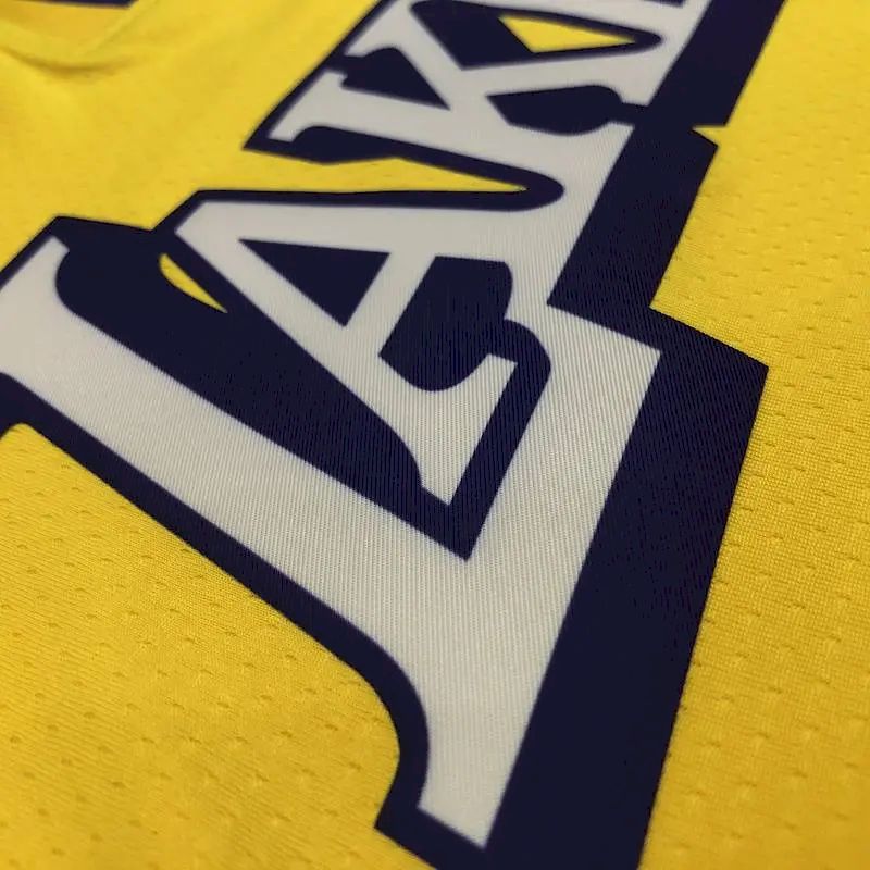 Camisa Kyle Kuzma Yellow City Edition Masculina Versão Jogador