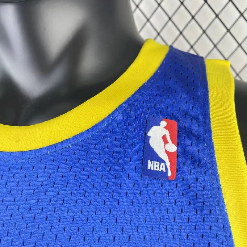 Men’s M&N 1991/1992 Dikembe Mutombo Blue Retro Jersey