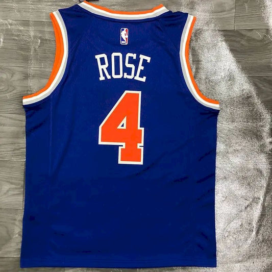 Camisa Derrick Rose Azul Masculina 2020-21 Swingman Versão Jogador – Edição Ícone