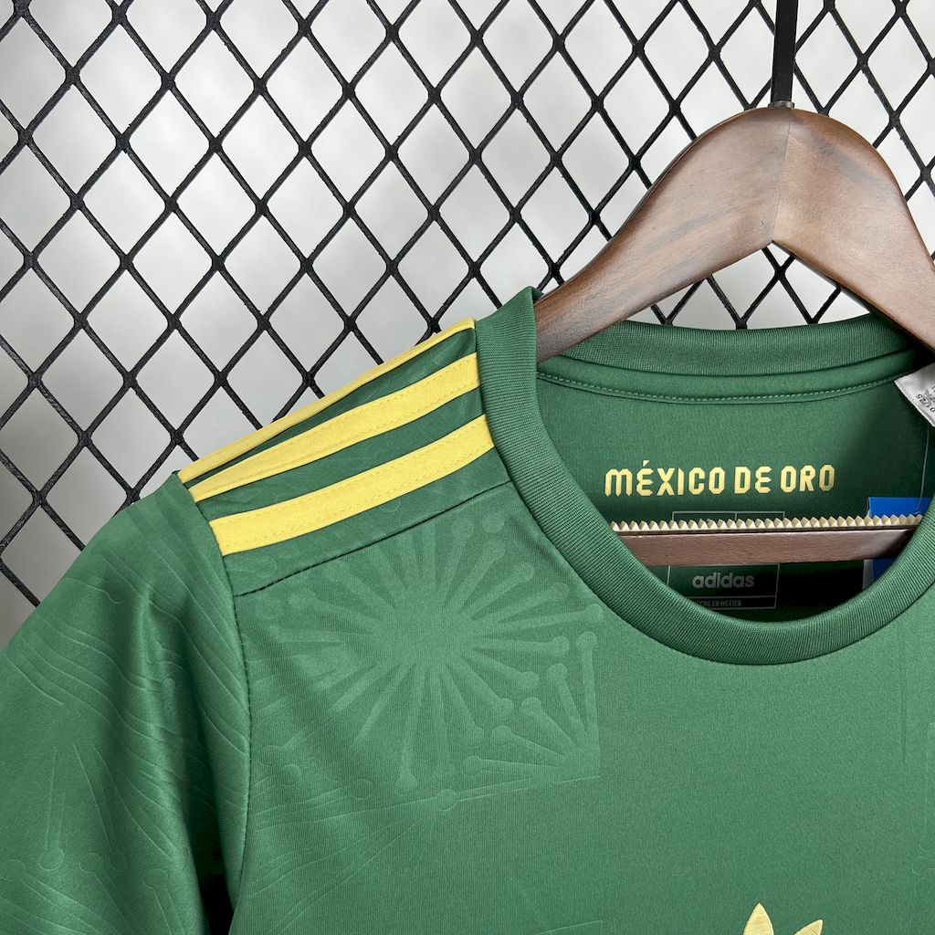 Women's Mexico 2025/26 Gold- Green Jersey