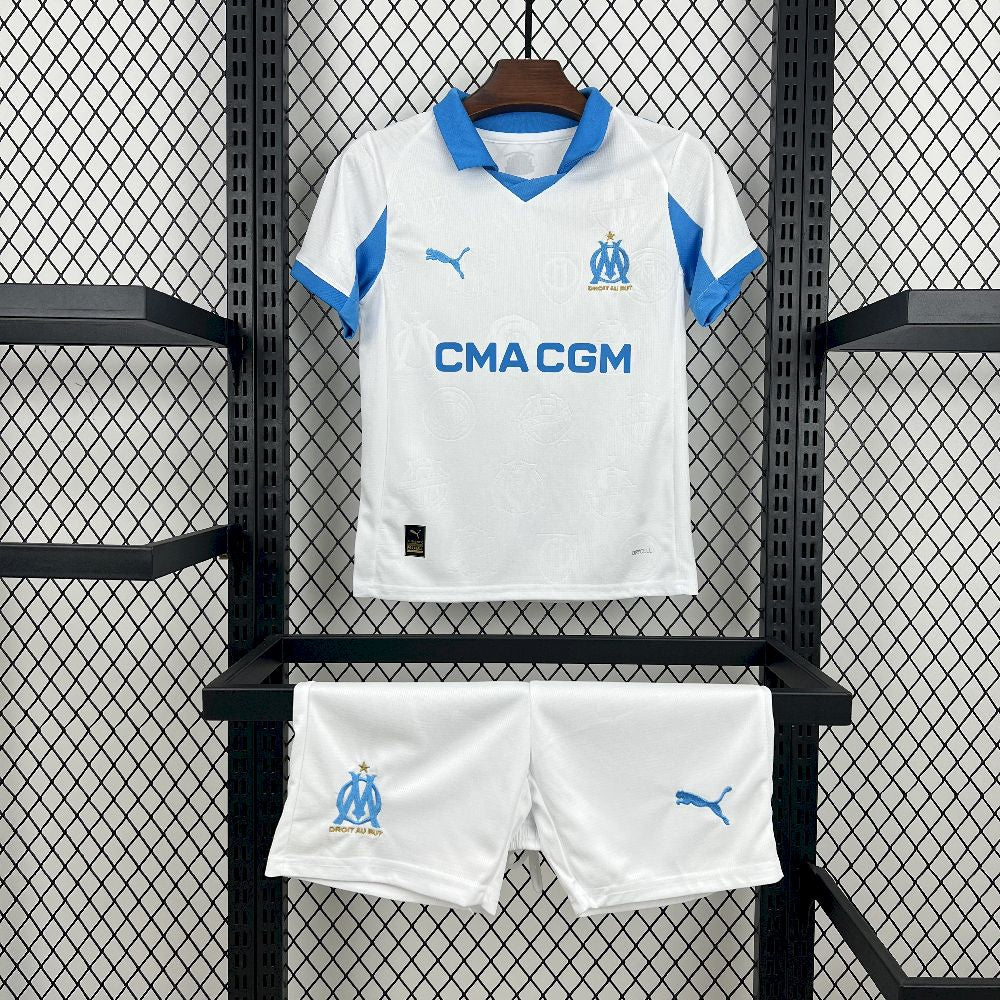 Olympique de Marseille 2025/26 Home Kids Kit