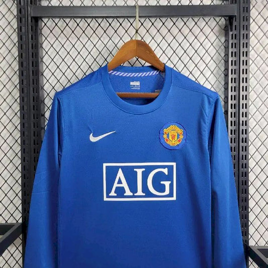 Camisa retrô de mangas compridas do Manchester United 2008/09 Third
