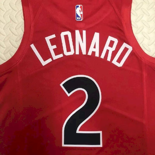 Camisa vermelha reserva masculina Kawhi Leonard