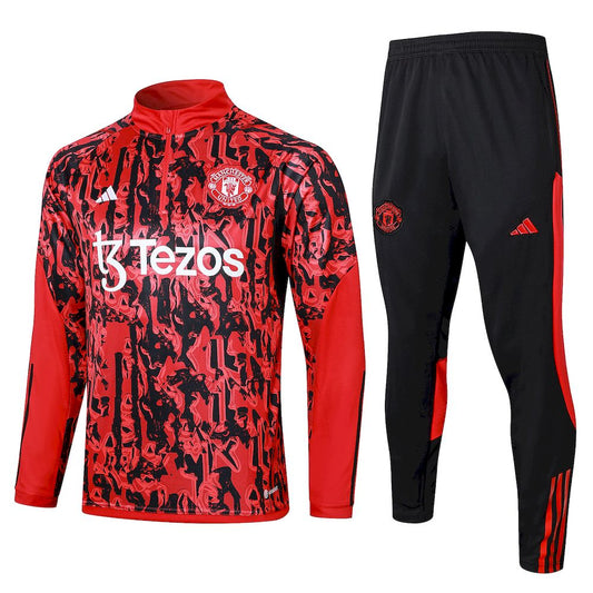 Manchester United 2023/24 Half-Zip Adult Sweater+Pant 815