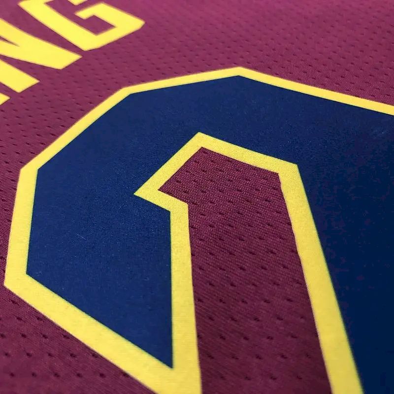 Men’s Kyrie Irving Maroon Swingman Player Version Jersey – Icon Edition