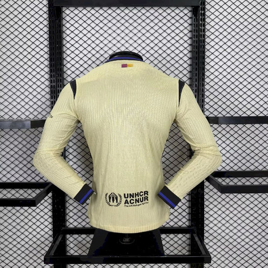 Barcelona 2025/26 Away Long Sleeves Jersey Player Version