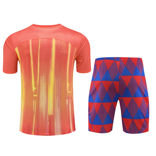 Camisa de treino adulto Barcelona 2023/24 + short 418