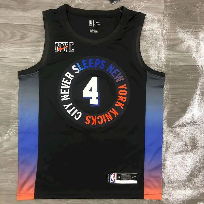 Men’s Derrick Rose Black 2020-21 Swingman Player Version Jersey – City Edition